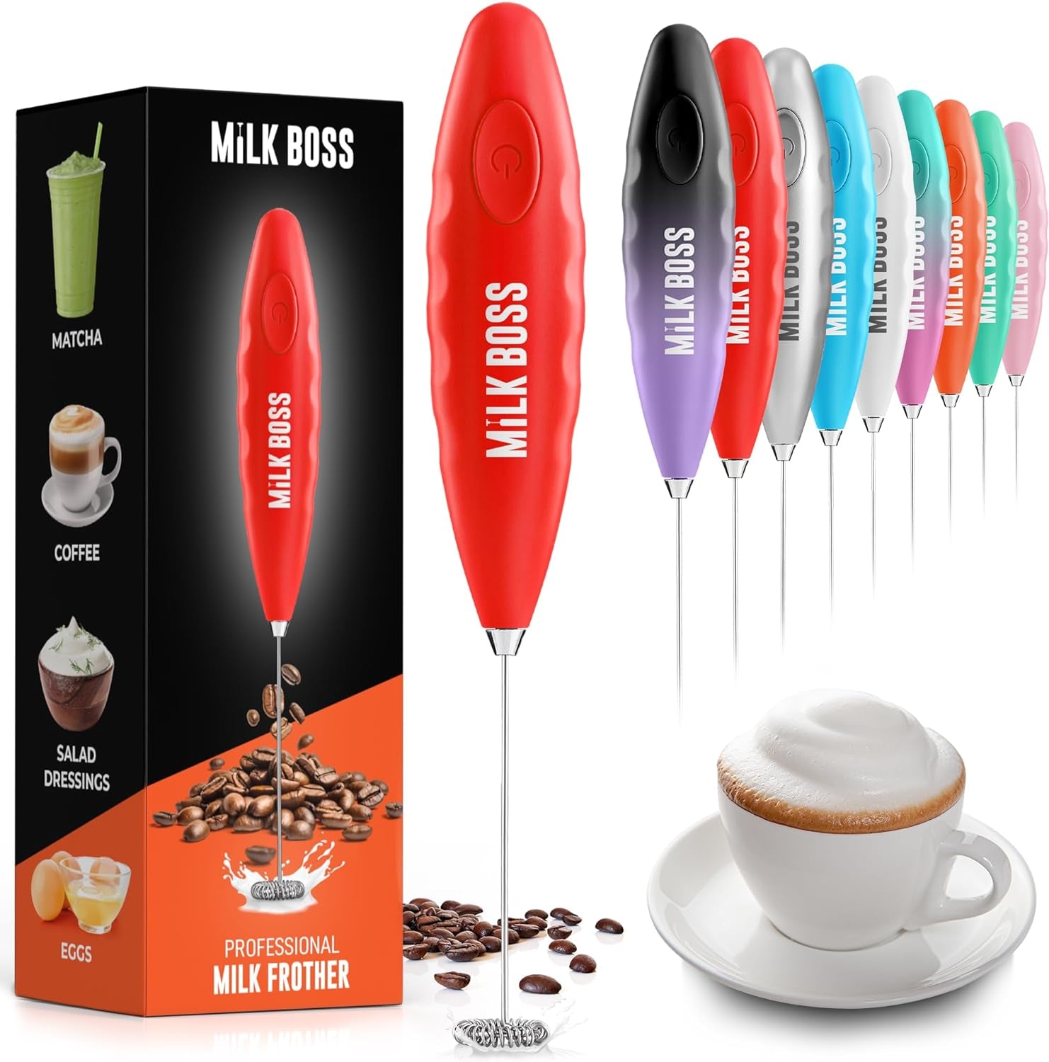 ChefSentials™ Electric Handheld Milk Frother & Foam Maker